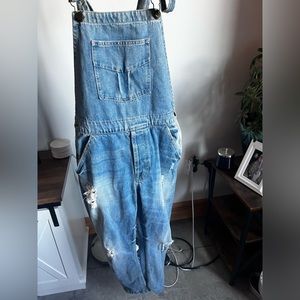 Distressed Overalls